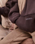 Chocolate Brown Exposed Seam Hoodie